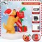 GOOSH 5FT Christmas Inflatables Blow Up Dog and Newspaper Box Inflatable with Built-in LEDs